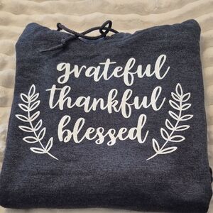 Gray Hoodie with Inspiring Text